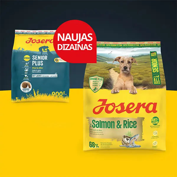 Josera SeniorPlus vyresnio amžiaus šunims su lašiša, 12,5 kg nauja pakuotė