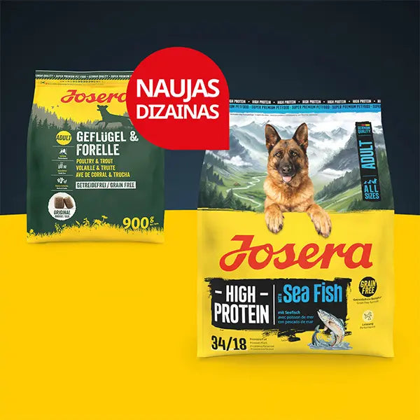Josera High Protein Adult Sea Fish sausas pašaras šunims su žuvimi, 3 kg nauja pakuotės išvaizda