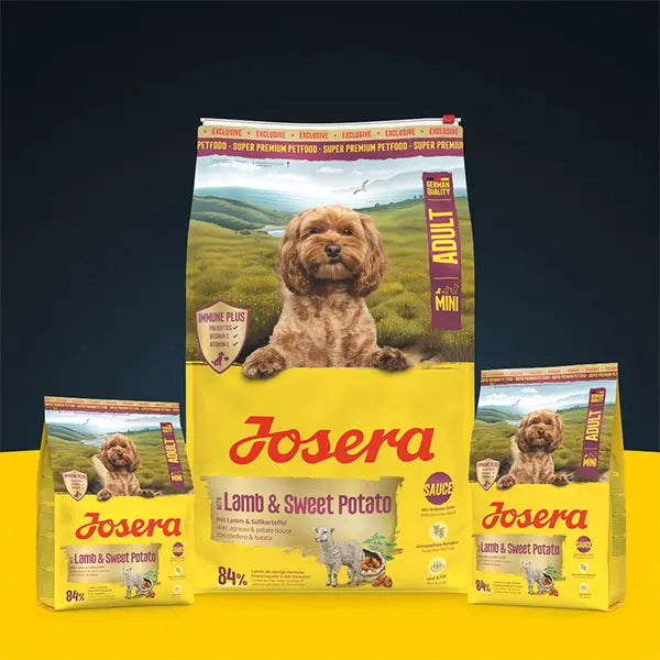 Josera Mini Lamb and Sweet Potato sausas pašaras mažų veislių šunims su ėriena ir batatais, 3 kg nauja pakuotės išvaizda