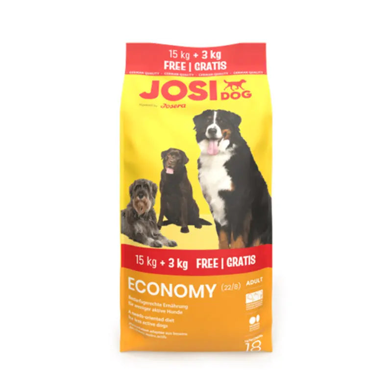 JosiDog Economy sausas pašaras šunims, 15+3kg