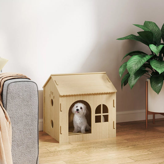 Šunidė / Kačių namelis vidaus naudojimui, mielas dizainas, 50 x 41 x 51 cm