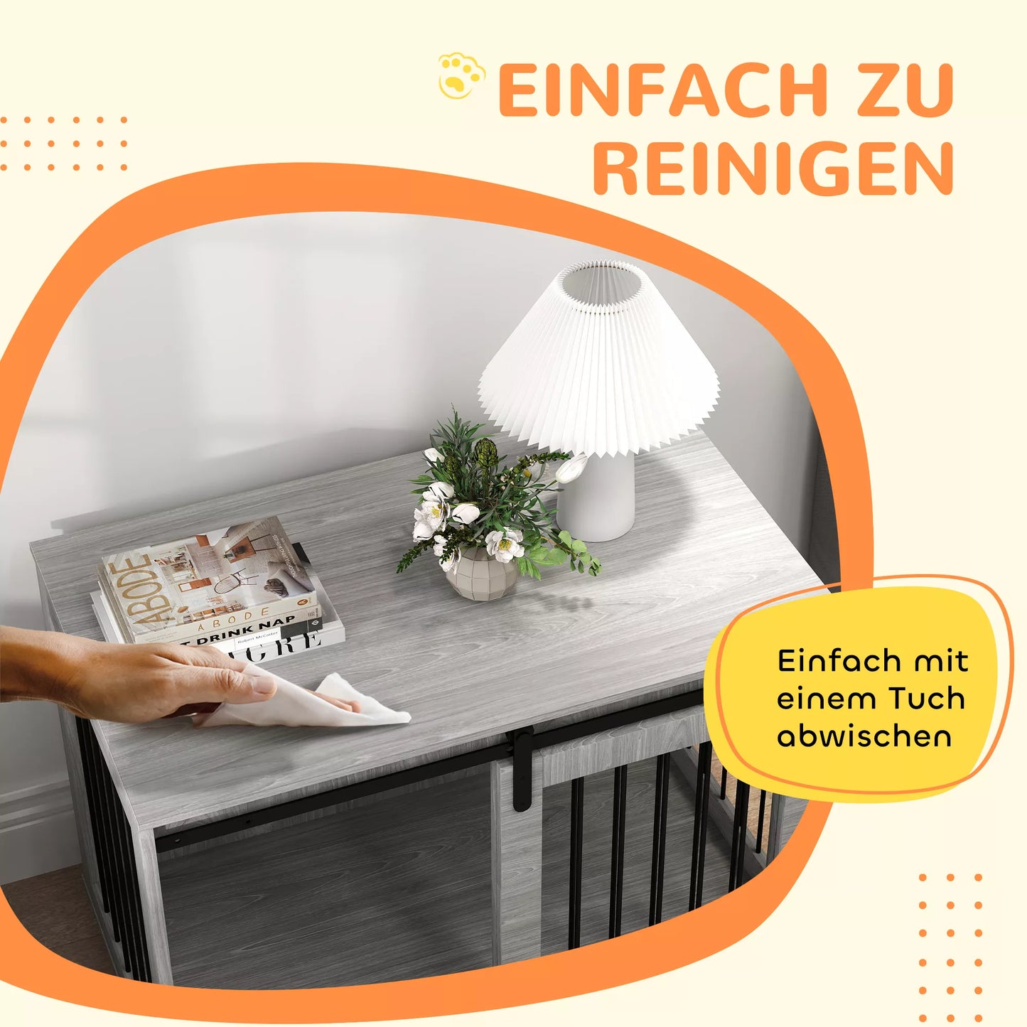 Šunų transportavimo dėžė su stumdomomis durimis, ventiliacija, iš medžio drožlių plokštės ir plieno, 98 x 58 x 61 cm, pilka