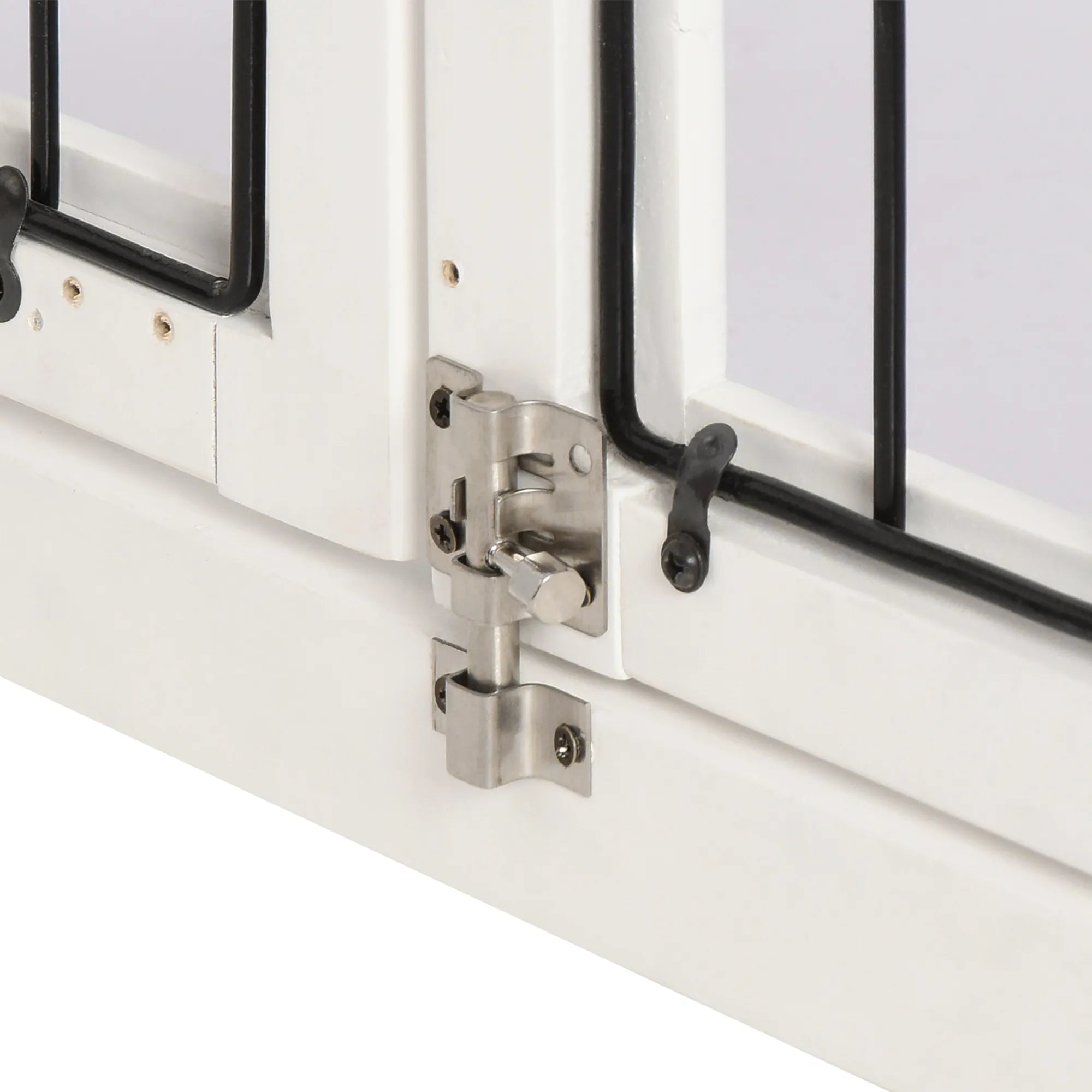 Suņu transportēšanas kaste 58,5 cm x 81 cm x 66 cm Durvis, MDF koks un dzelzs, 58,5 cm x 81 cm x 66 cm, Balta