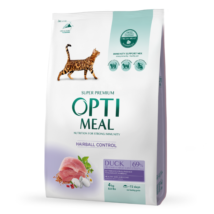 sausas pašaras suaugusioms katėms su antimi, siekiant išvengti plaukų kamuolių