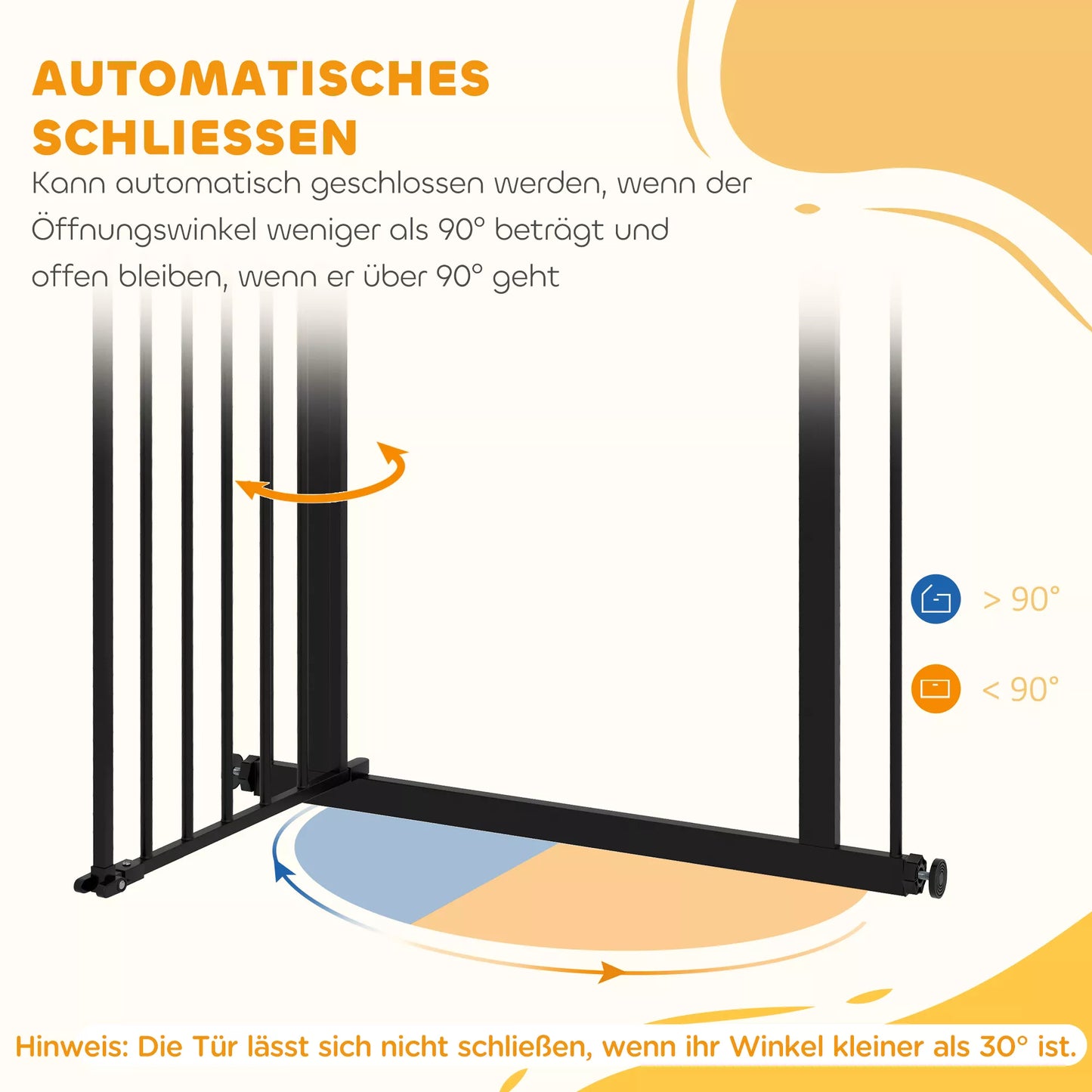 Apsauginiai varteliai šunims, barjeras augintiniams, metalas, plastikas, 74-80 cm, juodi