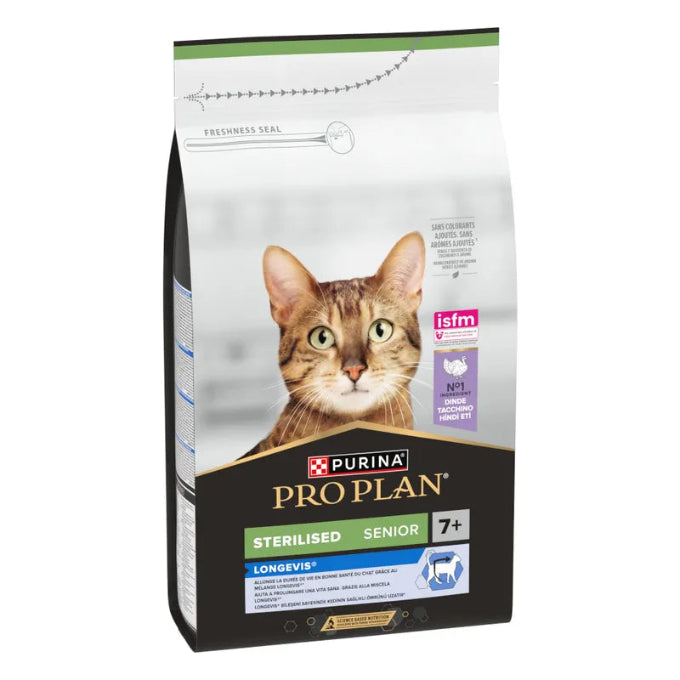 PURINA PP Cat Sterilised Senior Longevis Turkey 10kg