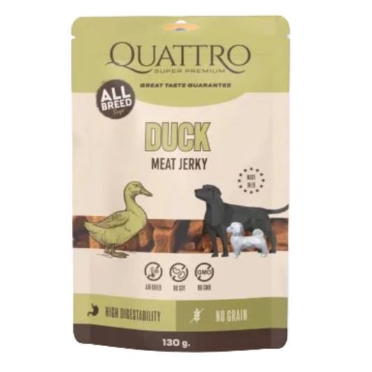 Quattro Maisto papildas suaugusiems šunims Jerky - Duck protein bar su antiena 130g