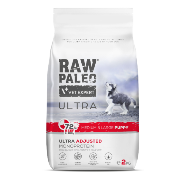 Raw Paleo Ultra Puppy Medium&Large Beef 2kg