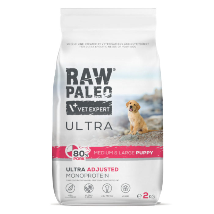 Raw Paleo Ultra Puppy Medium&Large Pork 2kg