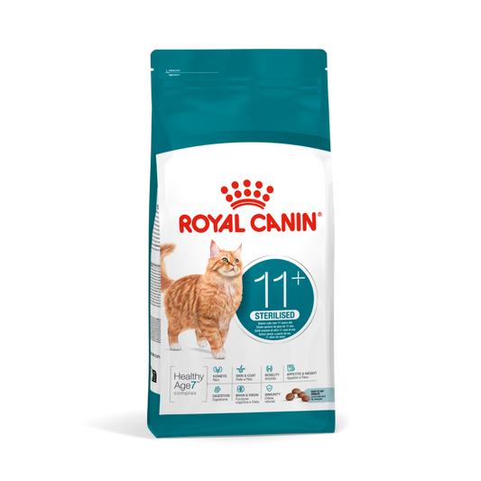 Royal Canin Veterinary Cat C Ageing Steril 11+ pašaras sterilizuotoms katėms nuo 11 metų amžiaus