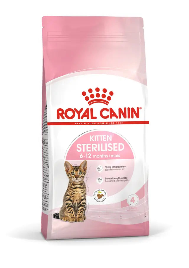 Royal Canin Veterinary Cat Kitten Sterilised visavertis pašaras kastruotiems ir sterilizuotiems kačiukams 2 kg