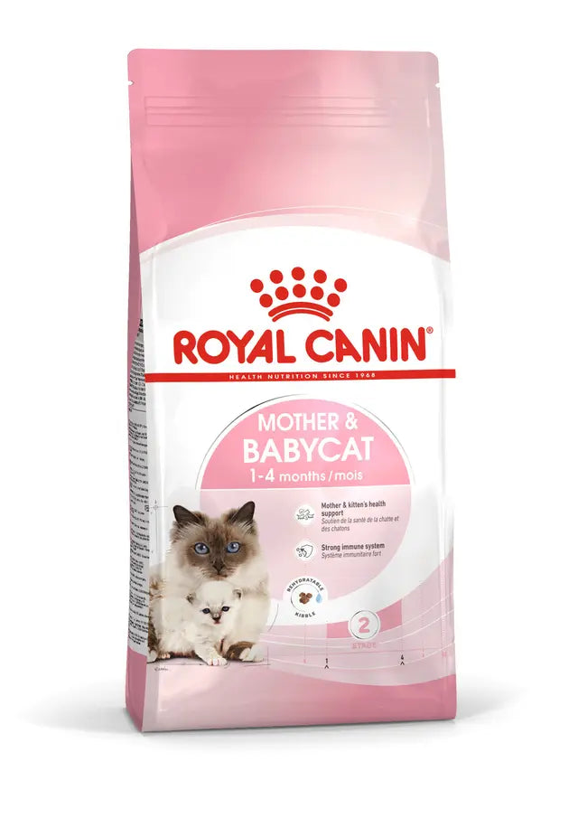 Royal Canin Veterinary Cat Mother&Babycat visavertis pašaras vaikingoms ir maitinančioms katėms ir kačiukams nuo 1 iki 4 mėnesių amžiaus