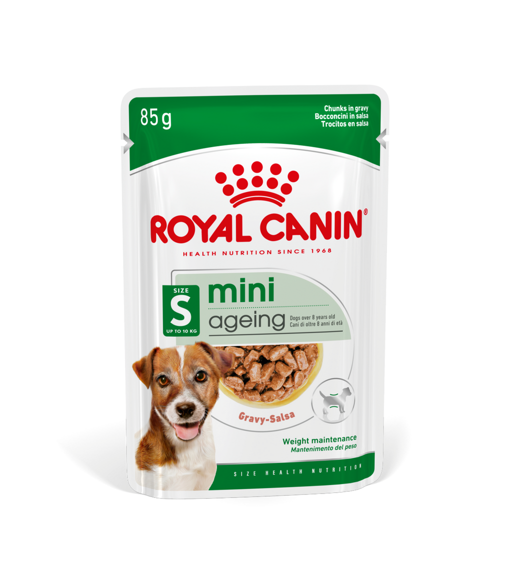Konservai Mini Ageing mažų veislių vyresnio amžiaus šunims Royal Canin