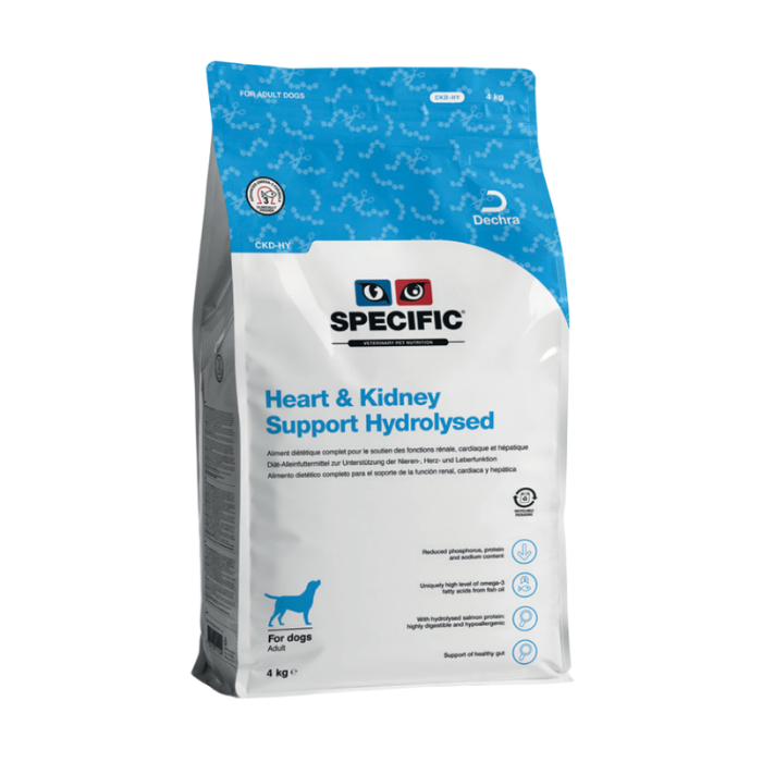 SPECIFIC CKD-HY pašaras šunims su širdies ir inkstų problemomis 3 vnt x 4 kg