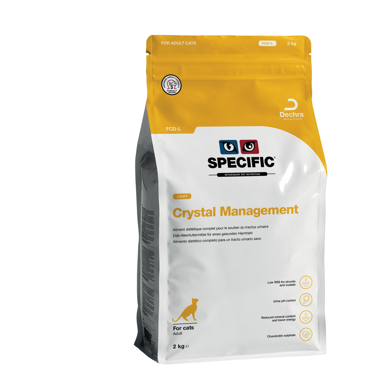 SPECIFIC FCD-L pašaras katėms struvitinių akmenų profilaktikai ir svorio kontrolei