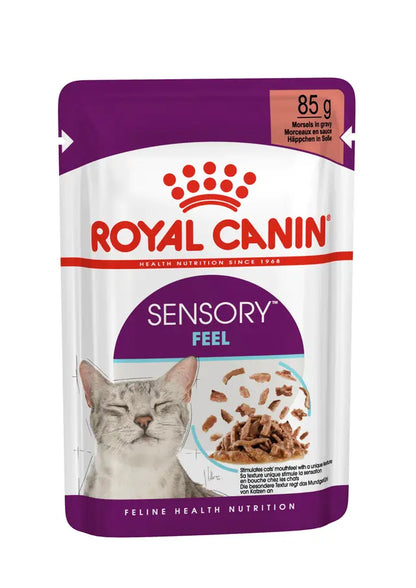 Sensory Feel drėgnas pašaras katėms Royal Canin (gabalėliai padaže)