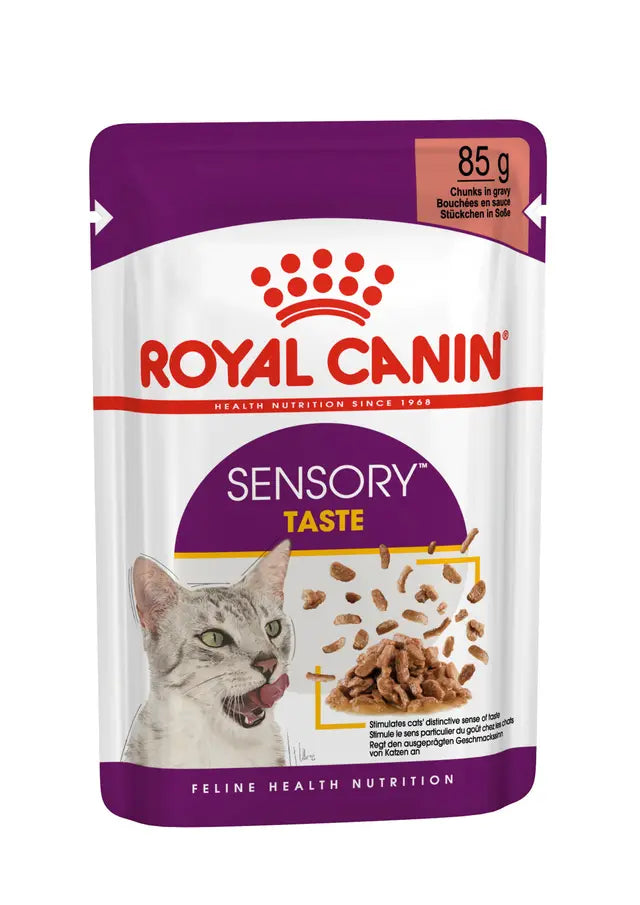 Sensory Taste drėgnas pašaras katėms Royal Canin (gabalėliai padaže)
