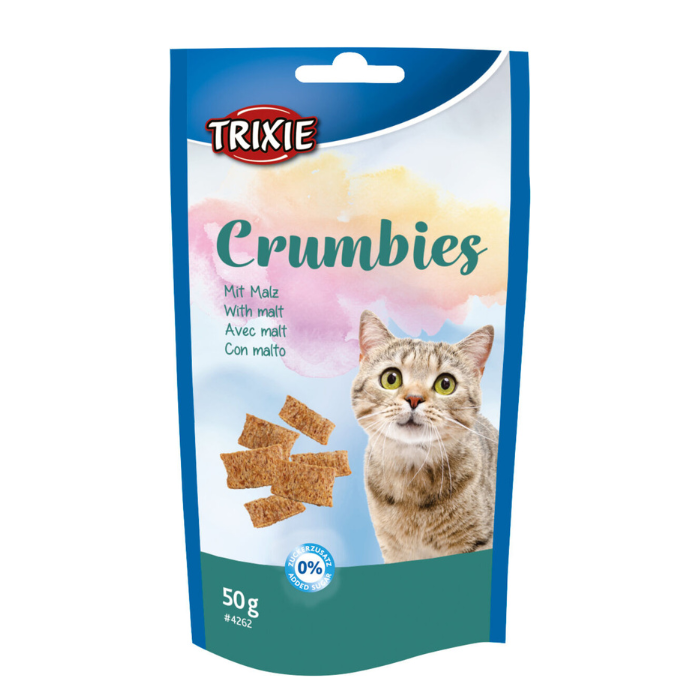 TRIXIE Crumbies skanėstai katėms su salyklu 50 g