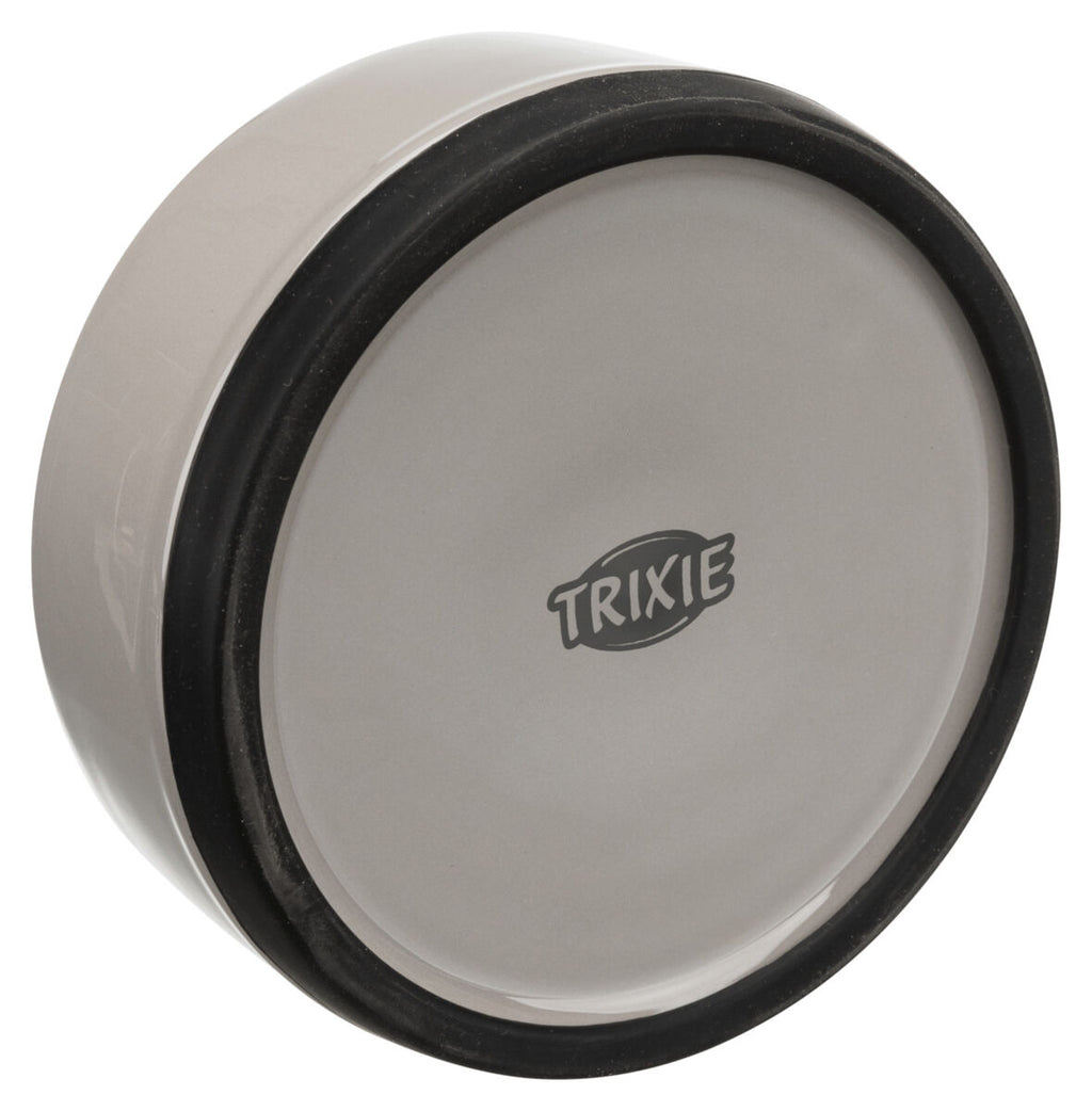 TRIXIE Dubenėlis, keramika/guma, 0.75 l/16 cm, pilkas