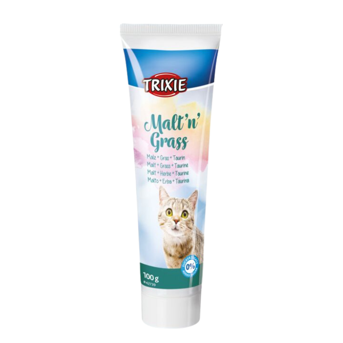 TRIXIE Malt'n'Grass Anti hairball pasta virškinimui, 100 g (pak.6) produktas