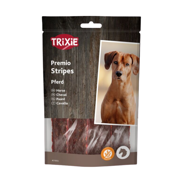 TRIXIE PREMIO Arklienos juostelės, 11cm, 100g nauja pakuotės išvaizda