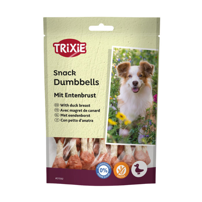 TRIXIE PREMIO skanėstai šunims, antienos kąsneliai, 80 g nauja prekės išvaizda