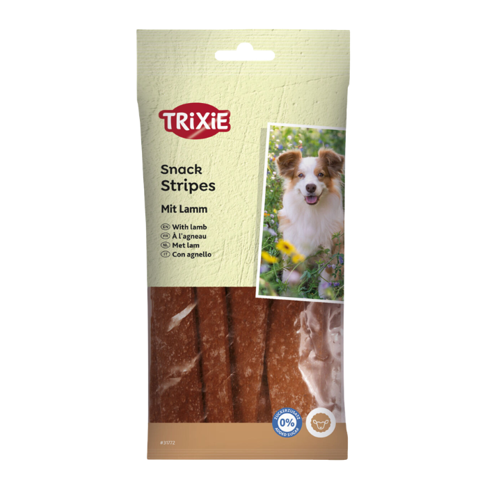 TRIXIE Juostelės, ėriena, 10 vnt.-100 g nauja pakuotės išvaizda