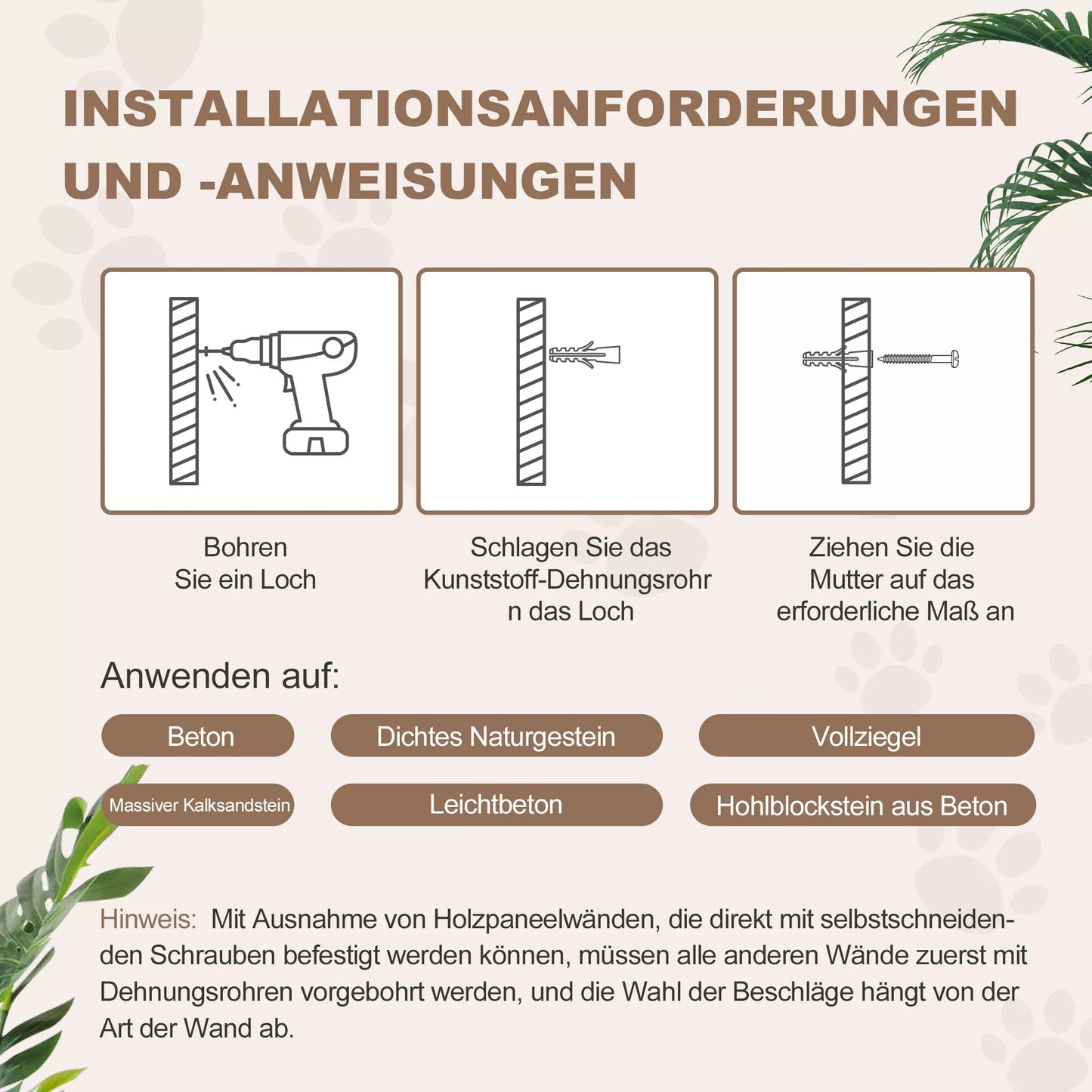 Katės laipiojimo siena, su nameliu, kopėtėlėmis, žaidimo kamuoliuku, erdvę taupanti, šviesiai pilka