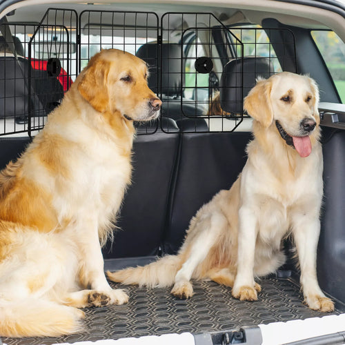 Auto žogs suņiem, regulējams 93-150 cm, salokāms, viegli uzstādāms, tērauda, ​​melns