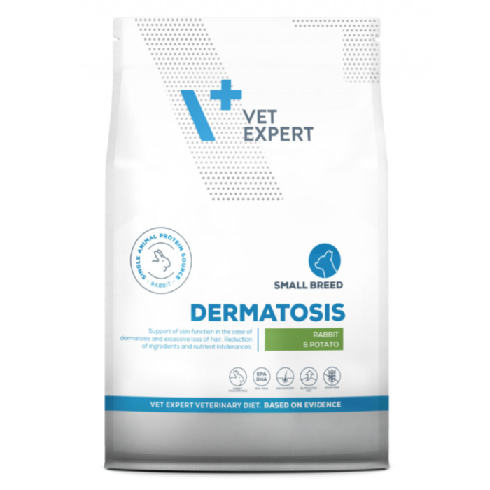 VetExpert Veterinary Diet Dermatosis dog Rabbit&Potato SmallBreeds 2kg