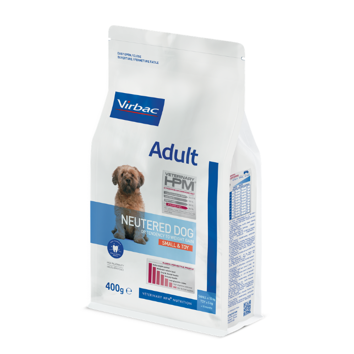 Virbac Veterinary HPM Adult Neutered Dog Small & Toy sausas pašaras mažų veislių šunims 7kg