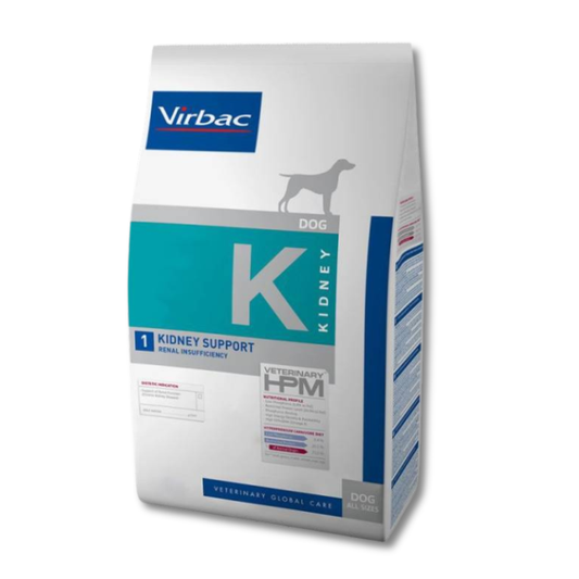 Virbac Veterinary HPM K1 Kidney Support Dog sausas pašaras šunims inkstų funkcijos gerinimui