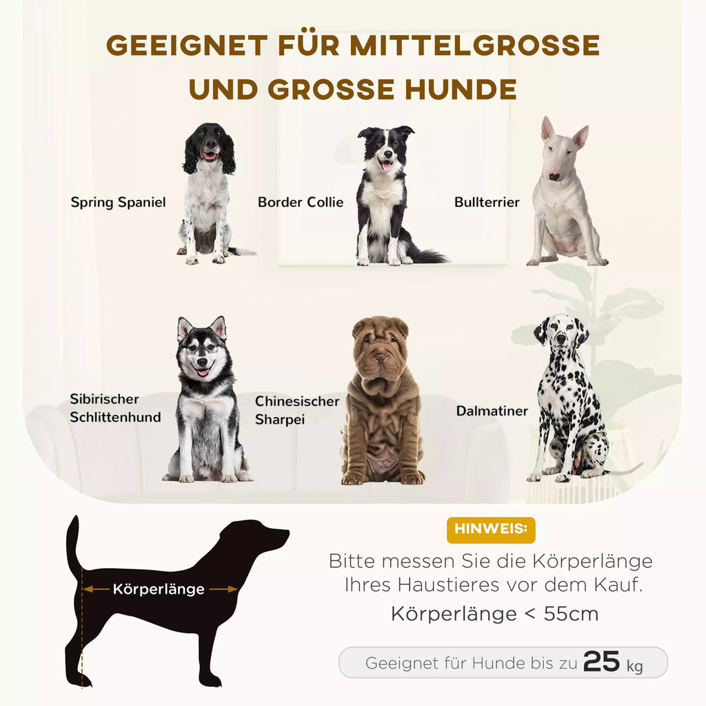 Koerte ja kasside diivan seljatoe, puitjalgade ja pestava kattega, keskmise suurusega koertele kuni 25 kg, tumehall