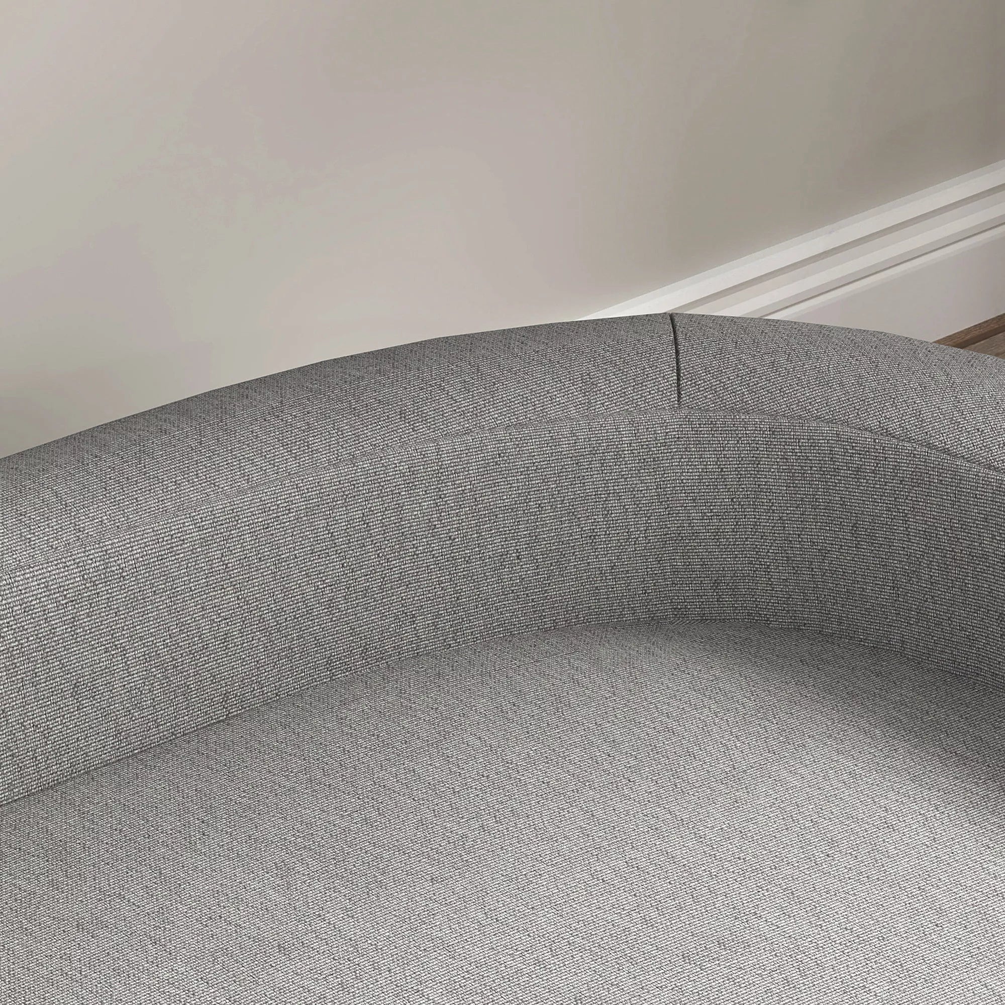 Šunų sofa dideliems šunims iki 30 kg, paminkštinta, su pušies medienos kojelėmis, 98 x 67 x 25 cm, pilka