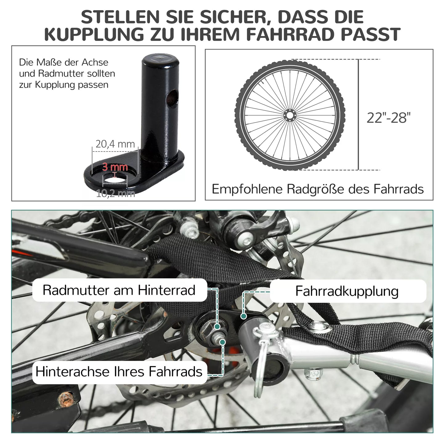 2-in-1 Vežimėlis augintiniams ir dviračiui, iki 20kg, sulankstomas, apsauga nuo lietaus, saugos vėliavėlė, atšvaitai, plienas, pilka+mėlyna, 130 x 73 x 90cm