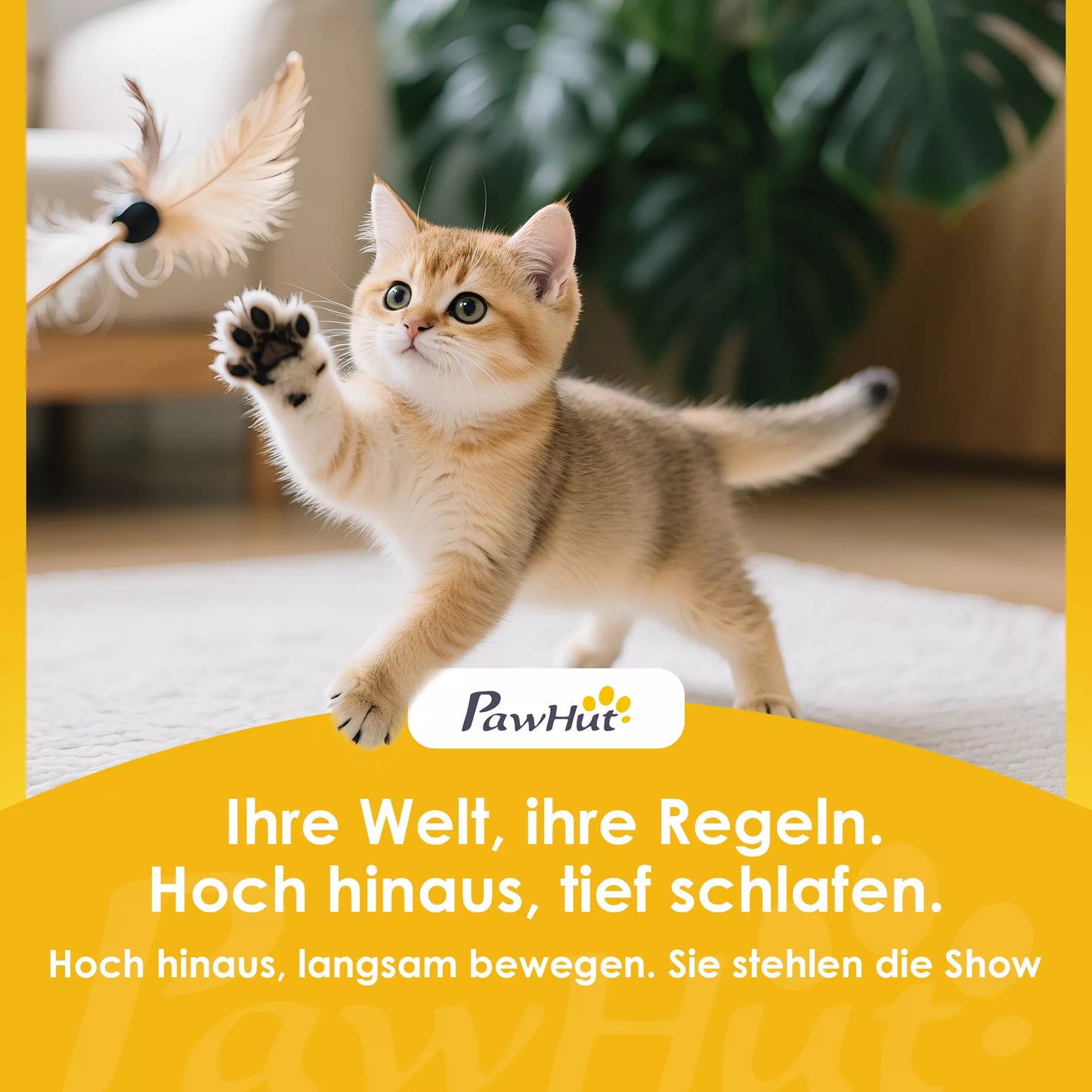 Draskyklė katėms su nameliu, daugiafunkcis laipiojimo bokštas iki 5 kg svorio katėms su žaislais, mdp, sisalis ir pliušas, 48x34x108 cm, smėlio spalva