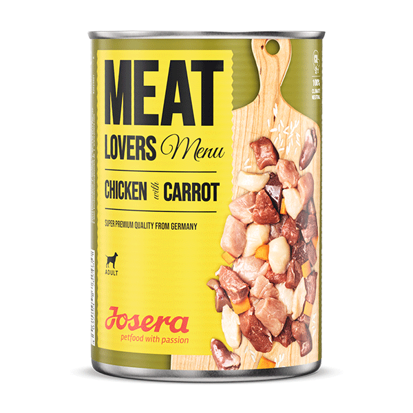 Josera Meat Lovers konservai šunims su vištiena ir morkomis, 800 g
