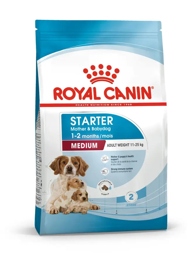 Royal Canin vidutinės veislės kalėms (nuo 11 iki 25 kg) ir jos šuniukams