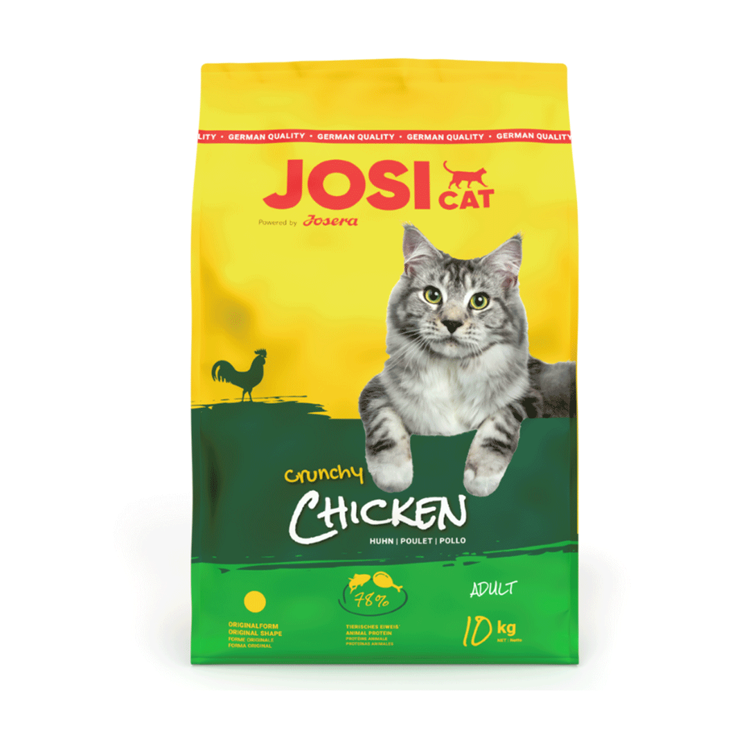 JosiCat Crunchy Chicken sausas maistas katėms, 10 kg