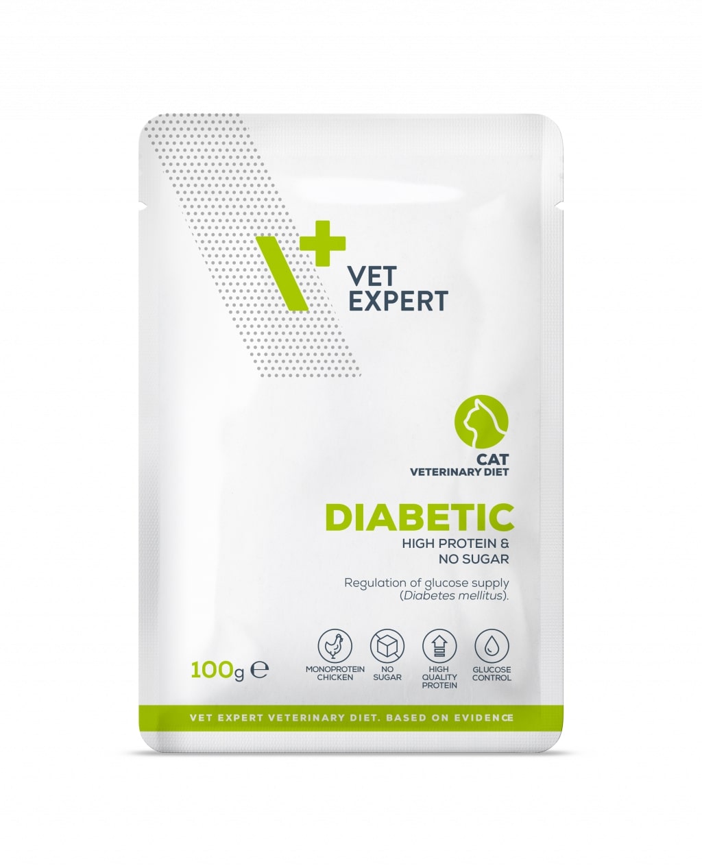 VetExpert Veterinary Diet Diabetic cat 100g pouch