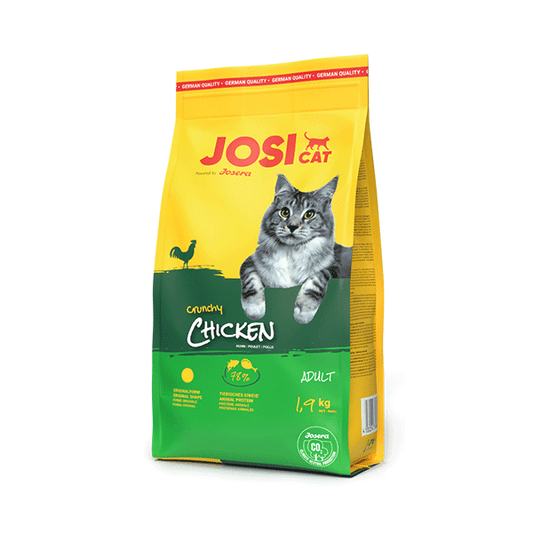 JosiCat Crunchy Chicken sausas maistas katėms, 1,9 kg