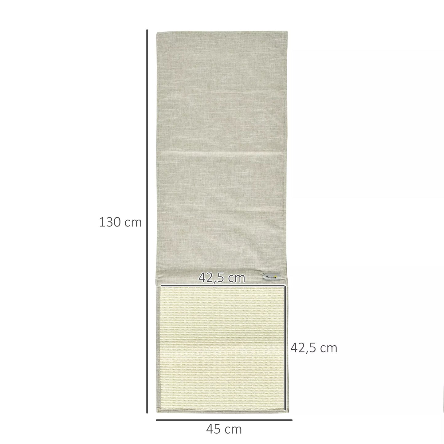 2 vnt. braižymo kilimėlis, apsauga nuo subraižymo, sofa, sizalis, braižymo kilimas katei, fotelis, sofa, kačių braižymo kilimėlis, smėlio+pilkas, 130 x 45 x 0,3 cm