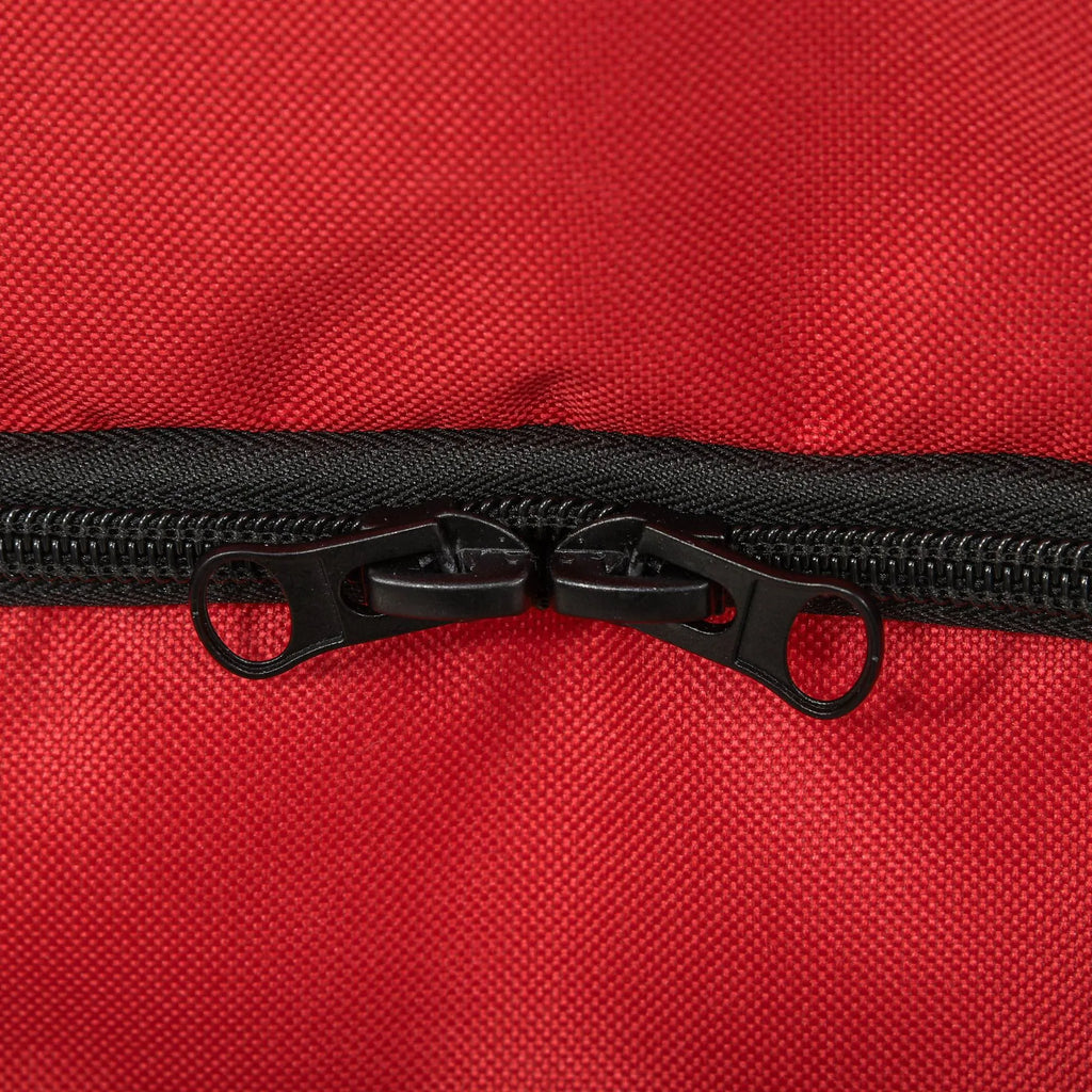 Suņu ratiņi līdz 10 kg, saliekami, ar regulējamu jumtiņu, Oksfordas sarkani, 76,5 x 52 x 95 cm