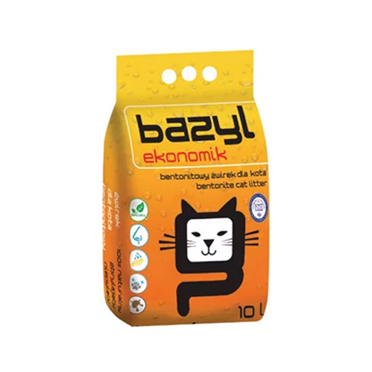 Bazyl Ekonomik bentonitinis kraikas katėms, 10 l
