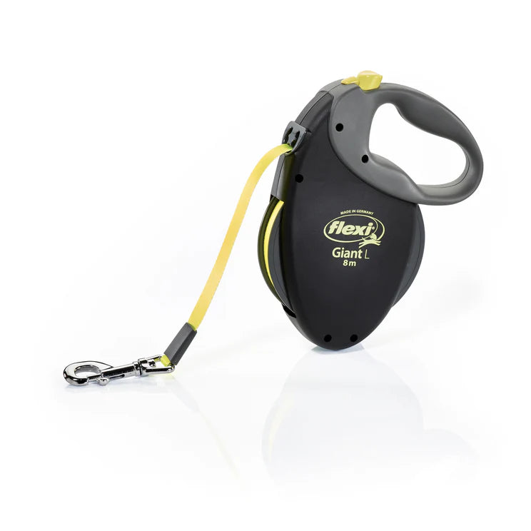 Flexi Giant Neon juostinis pavadėlis 8m – L iki 50kg 8m juostinis