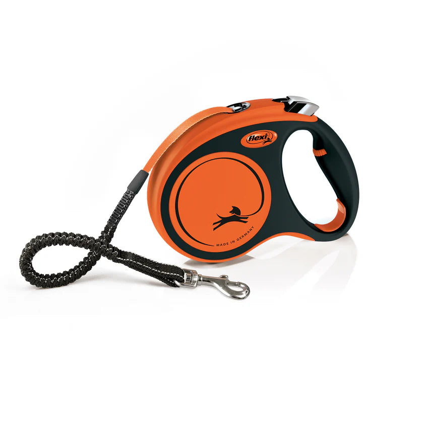 Flexi Xtreme oranžinis juostinis pavadėlis 5m