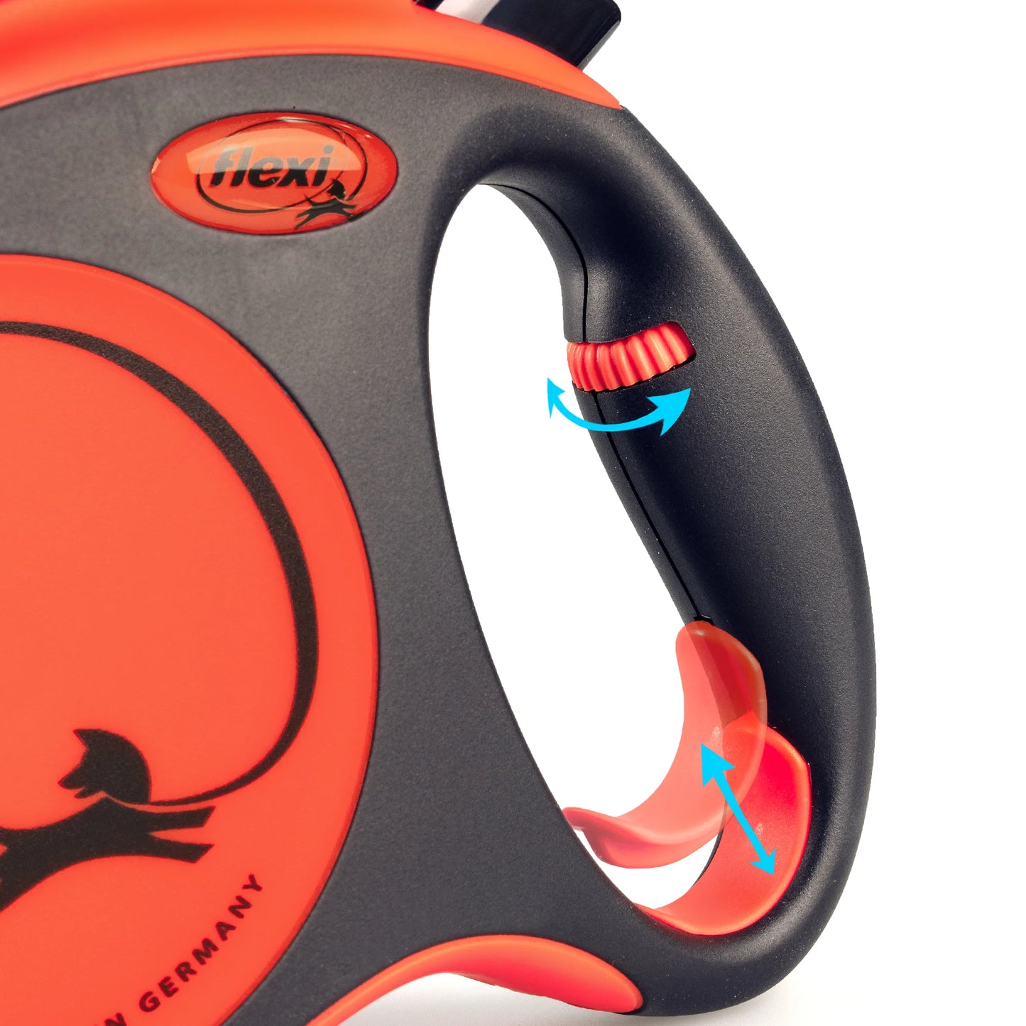Flexi Xtreme oranžinis juostinis pavadėlis 5m