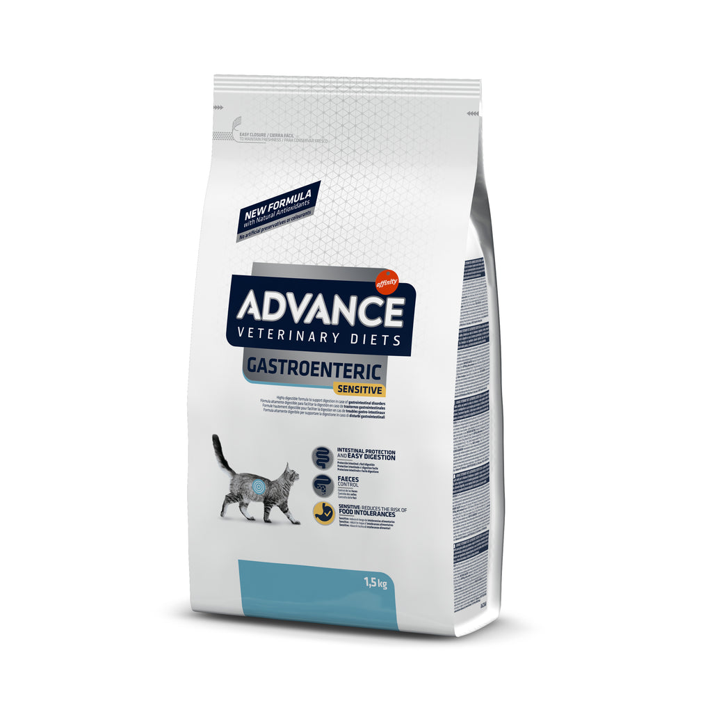 Advance Veterinary Diets Gastro Sensitive Cat Sausas maistas katėms turinčioms jautrų virškinimo traktą 1,5 kg