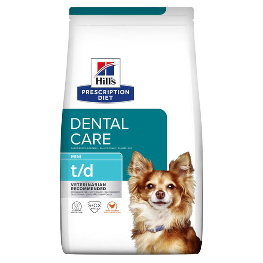 PD Canine t/d Dental Care Mini pašaras mažųjų veislių šunims