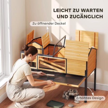 Bruņurupuču māja, mazu dzīvnieku aploks, 2 istabas, 2 stāvi, logi, rampas, aksesuāri, koks, tērauds, dzeltena